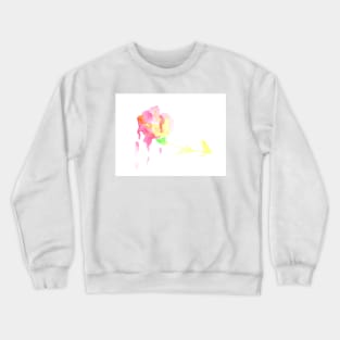 Flower, flowers, watercolor, art, plant, nature, garden, spring, summer, drawing Crewneck Sweatshirt